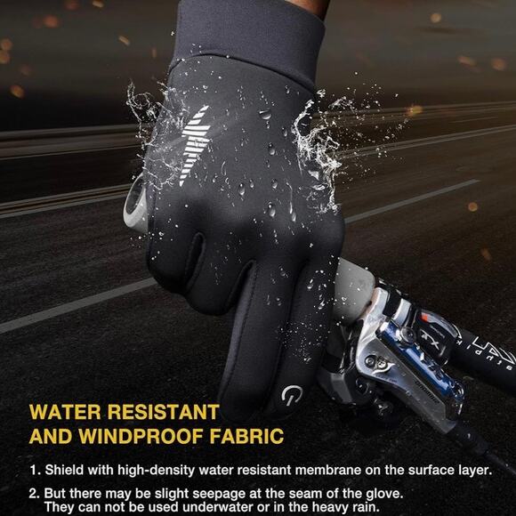 Simari Winter Gloves Unisex MED Cycling Working Hiking Water Resistant Windproof - Picture 7 of 9